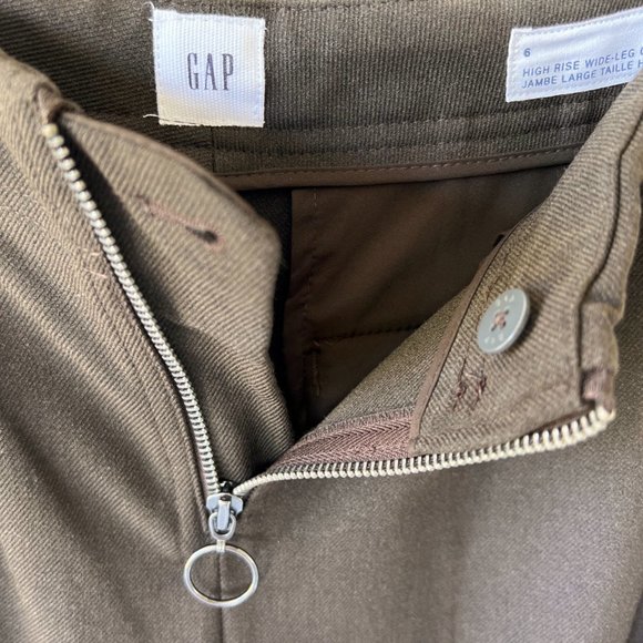 🌸4/$50🌸 GAP High Rise Wide-Leg Crop Pants - Picture 9 of 16